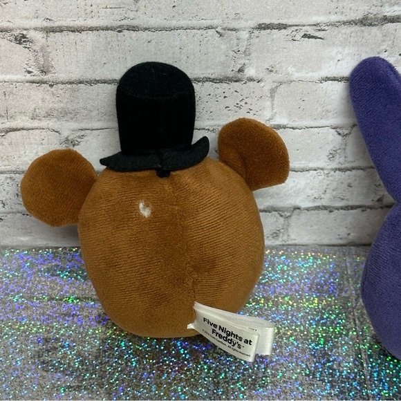 FIVE NIGHTS AT FREDDY'S Plush Lot of 3 Plush Heads 6 in Freddy Bonnie Foxie FNAF - Picture 11 of 11